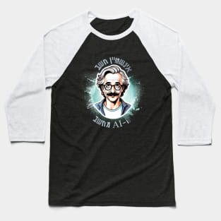 Einstein VS AI artificial intelligence Baseball T-Shirt